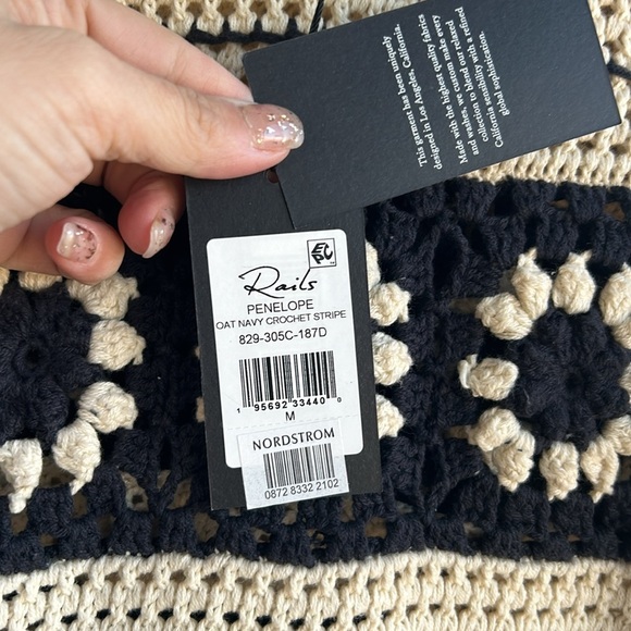 Rails Penelope short sleeve crochet sweater - Picture 5 of 7